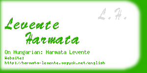 levente harmata business card